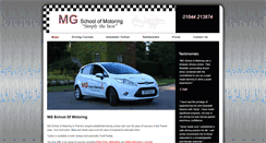 Desktop Screenshot of mgschoolofmotoring.co.uk