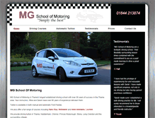 Tablet Screenshot of mgschoolofmotoring.co.uk